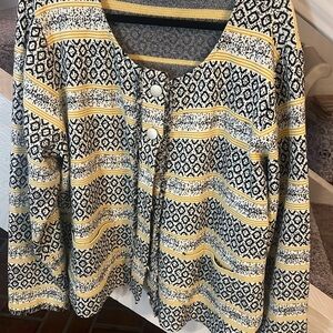 Skies are Blue jacket with cute buttons and Fring 3X